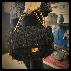 Black chain bag